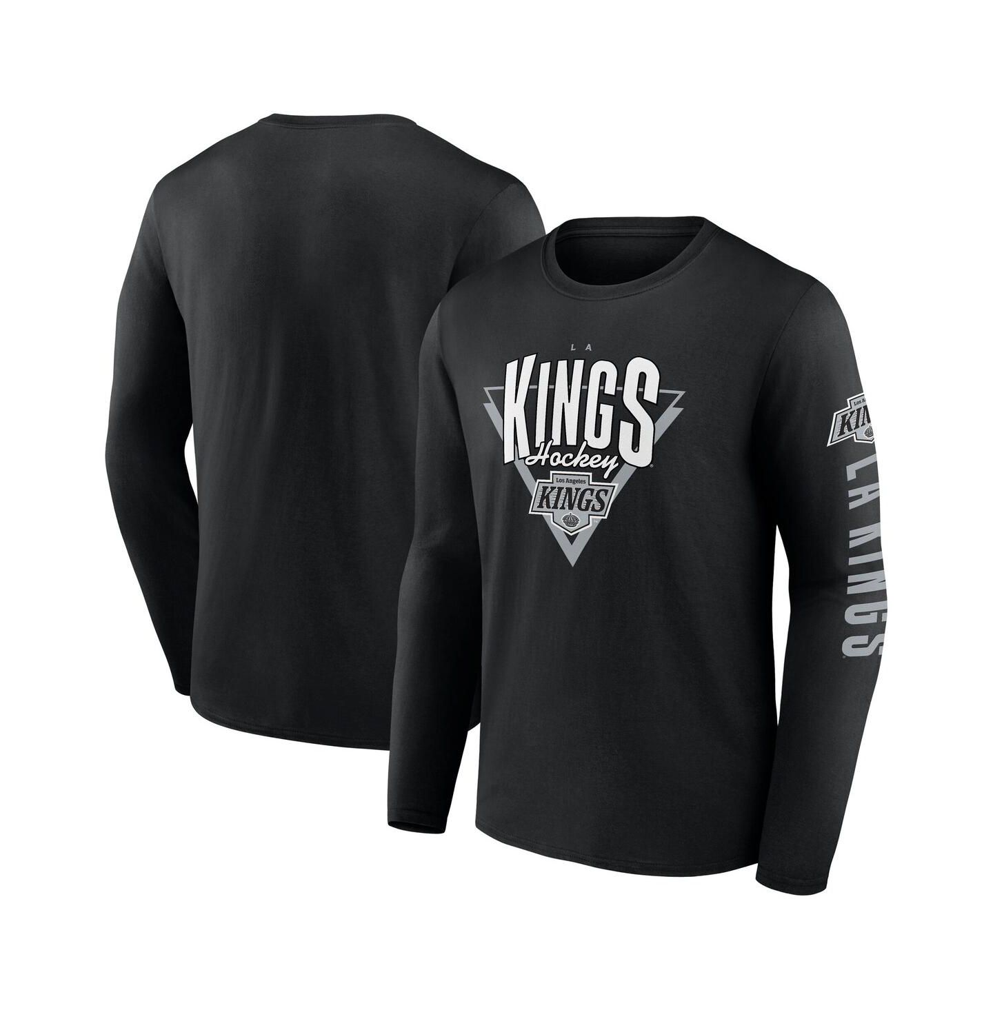 Мужская футболка Fanatics Black Los Angeles Kings Headline Long Sleeve — фото 1