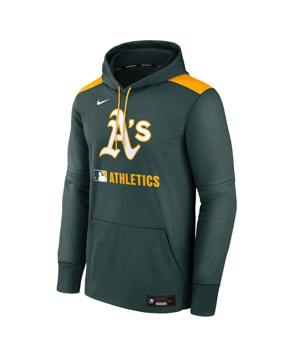 Nike Men's Green Athletics Authentic Collection Performance Pullover Hoodie In Green