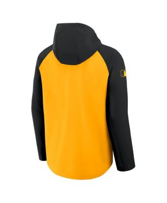 Men's Gold/Black Pittsburgh Pirates Authentic Collection Raglan Performance Full-Zip Jacket