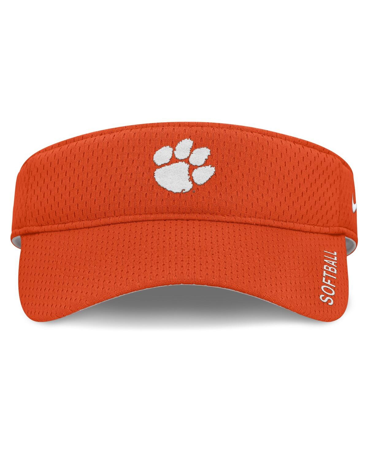 Nike Men's And Women's Orange Clemson Tigers 2025 Dugout Softball Ace Performance Adjustable Visor Hat In Orange