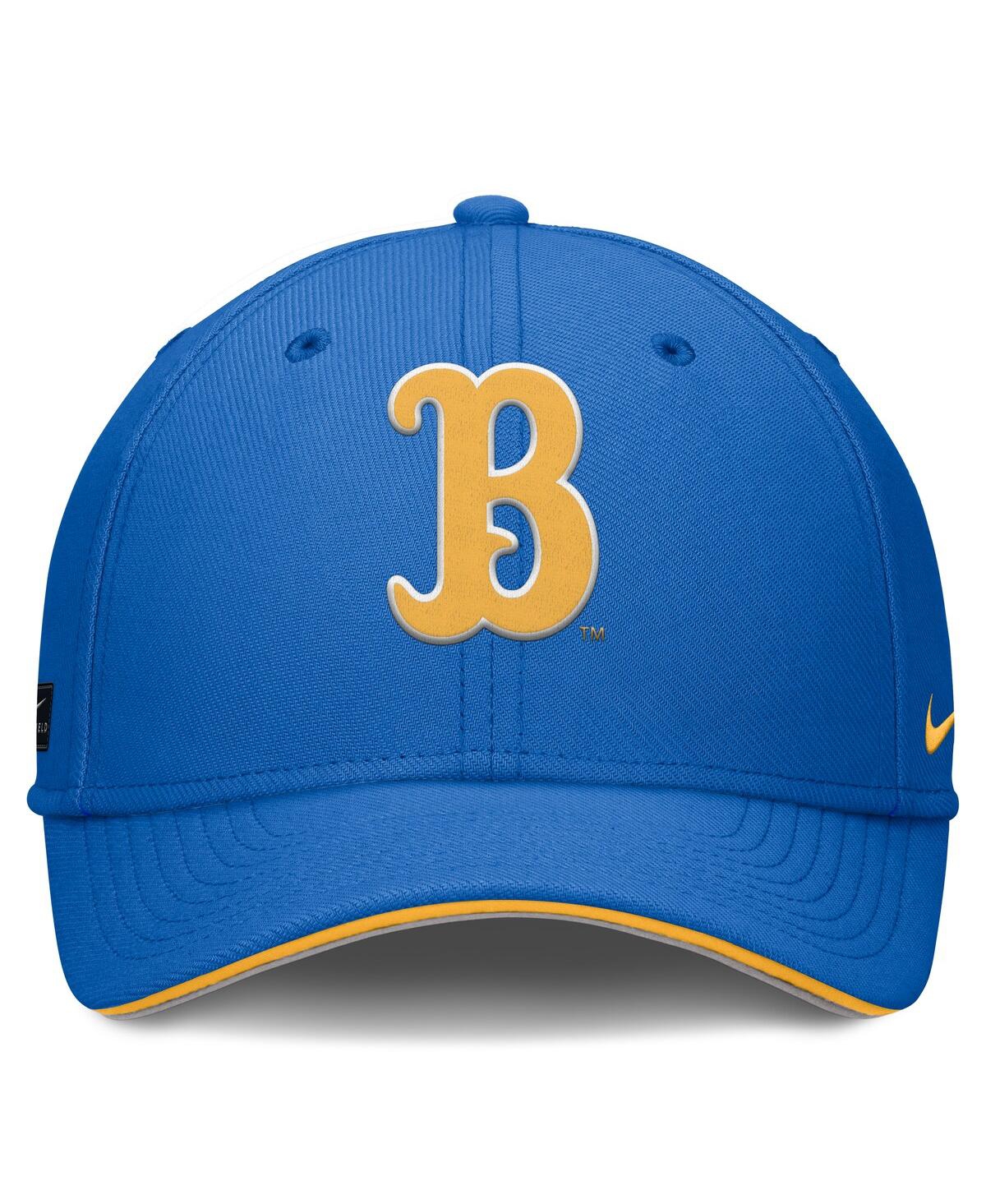 Nike Men's Blue Ucla Bruins 2025 Dugout Coaches Rise Swoosh Performance Flex Hat
