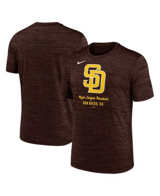 Nike - Men's Brown San Diego Padres Velocity Performance T-shirt