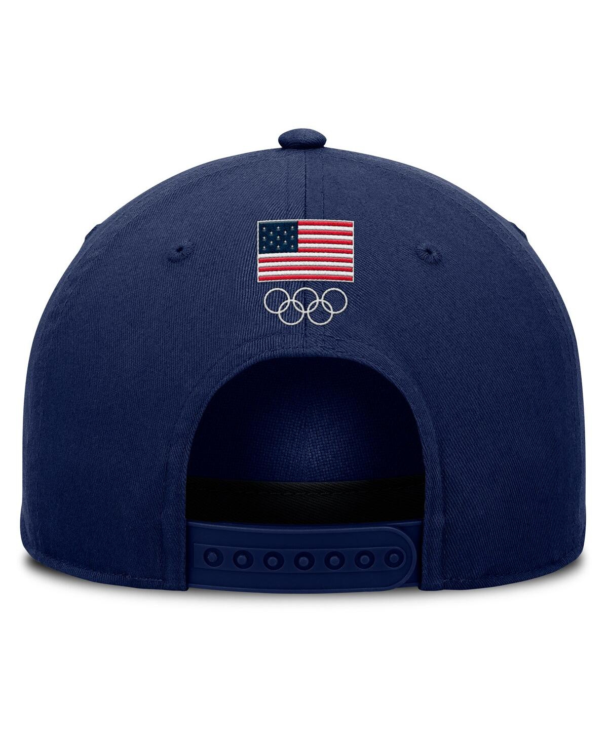 Fanatics Men's Navy Team Usa Captain Rope Adjustable Hat In Navy