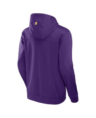 Men's Purple LSU Tigers Defender Dot Faded Primary Pullover Hoodie