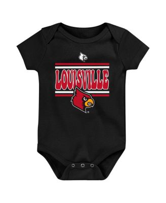 Newborn Red Louisville Cardinals Sunday Comics Bodysuit 3-Pack