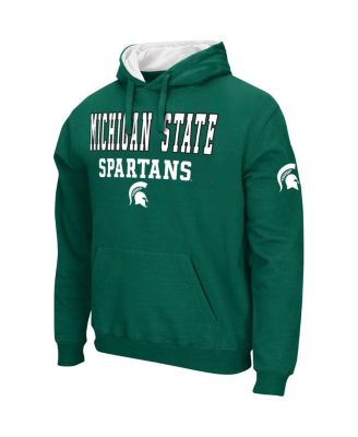 Men's Green Michigan State Spartans Sunrise Pullover Hoodie