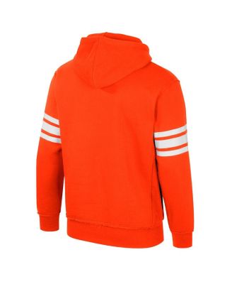 Men's Orange Clemson Tigers Saluting Pullover Hoodie