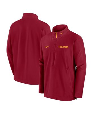 Nike - Men's Cardinal USC Trojans Sideline Coaches Quarter-Zip Jacket
