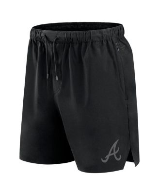 Men's Black Atlanta Braves Front Office Woven Shorts