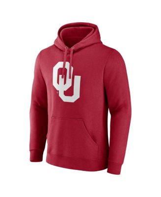 Men's Crimson Oklahoma Sooners Fleece Pullover Hoodie