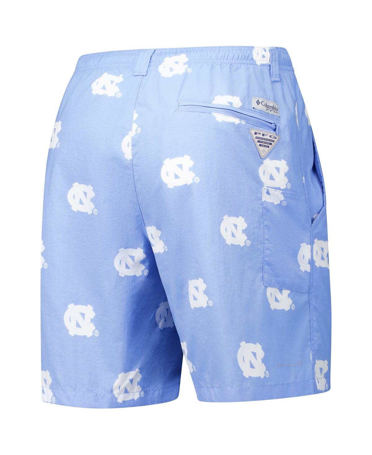 Shop Columbia Men's Carolina Blue North Carolina Tar Heels Back Cast Iii Printed Shorts