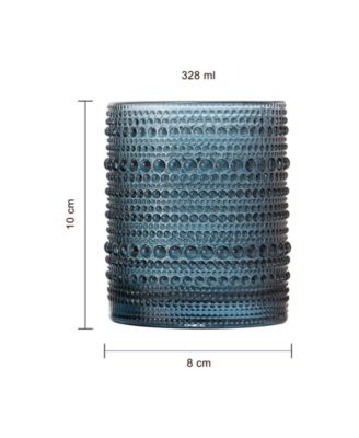 Khen Hobnail Glasses, Set of 6