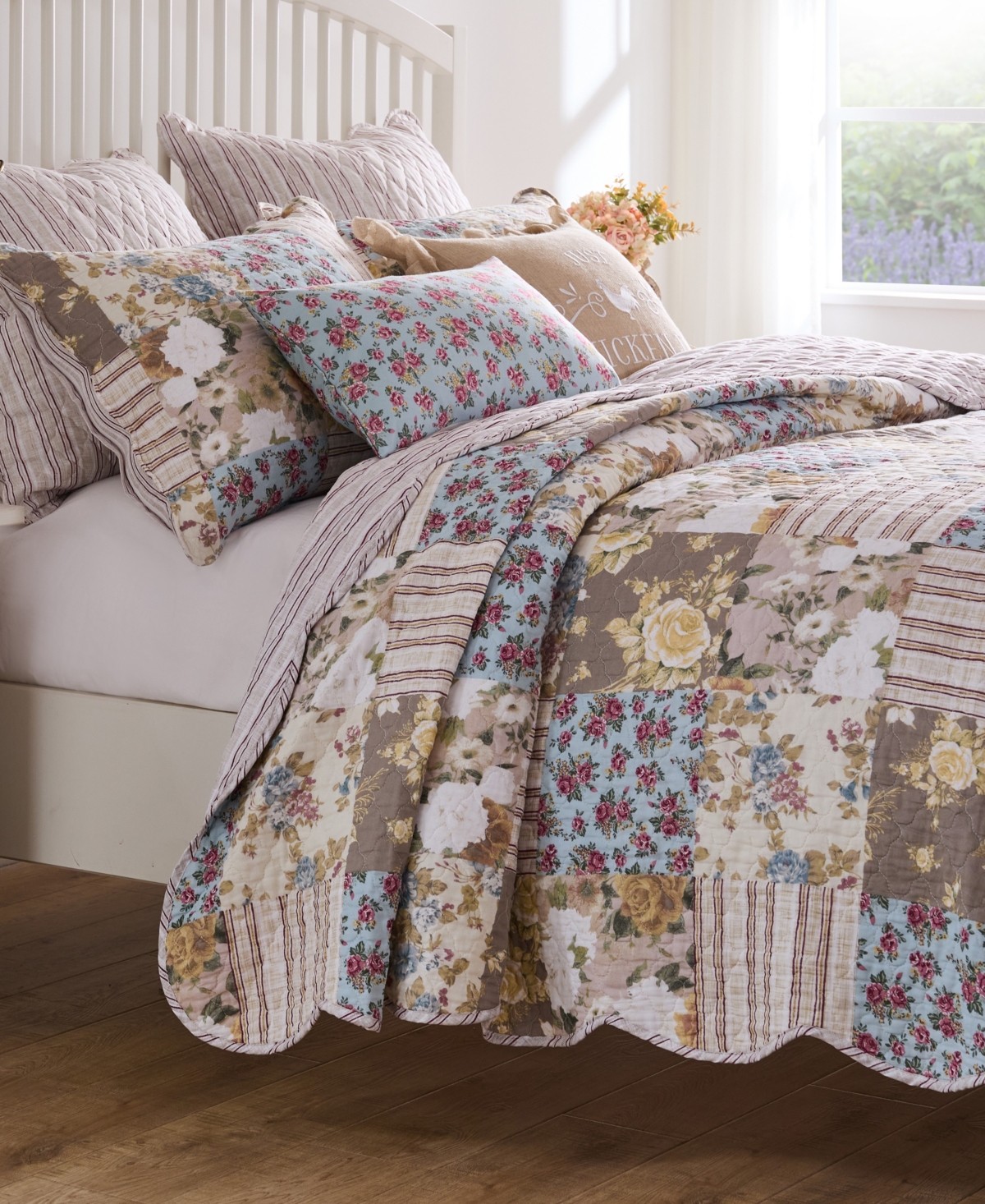 Greenland Home Fashions French Country Traditional 2-pc. Quilt Set, Twin In Multi