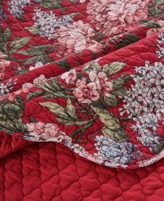 Millie Modern Floral Print 3-Pc. Quilt Set, King