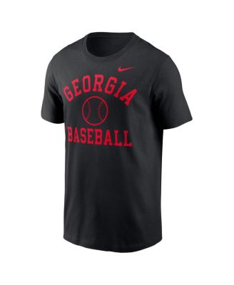 Men's Black Georgia Bulldogs Essential Baseball Arch T-Shirt
