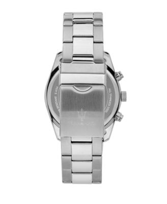 Men's Multifunction Stainless Steel Metal Band Watch, 43mm