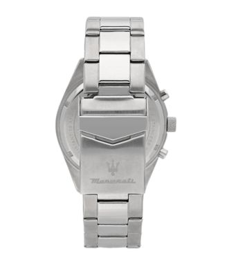 Men's Multifunction Stainless Steel Metal Band Watch, 43mm