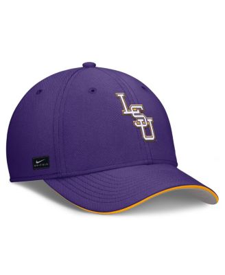 Men's Purple LSU Tigers 2025 Dugout Coaches Rise Swoosh Performance Flex Hat