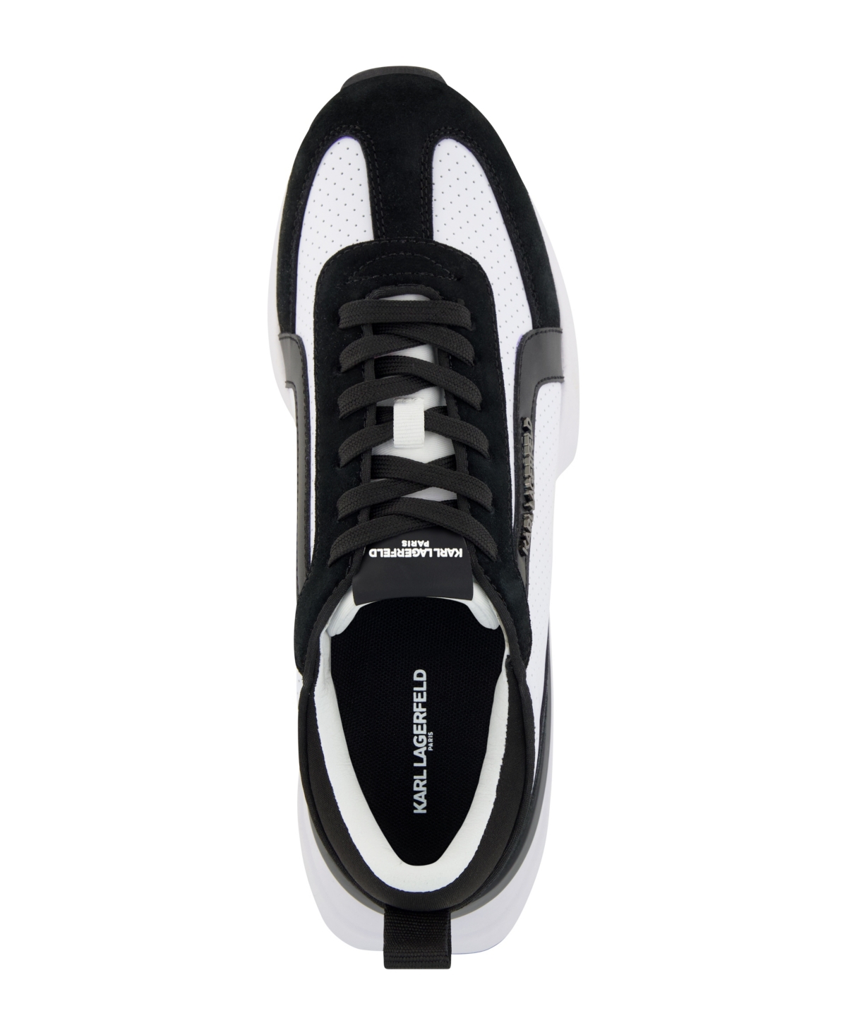 Karl Lagerfeld Paris Perforated Sneaker In Black