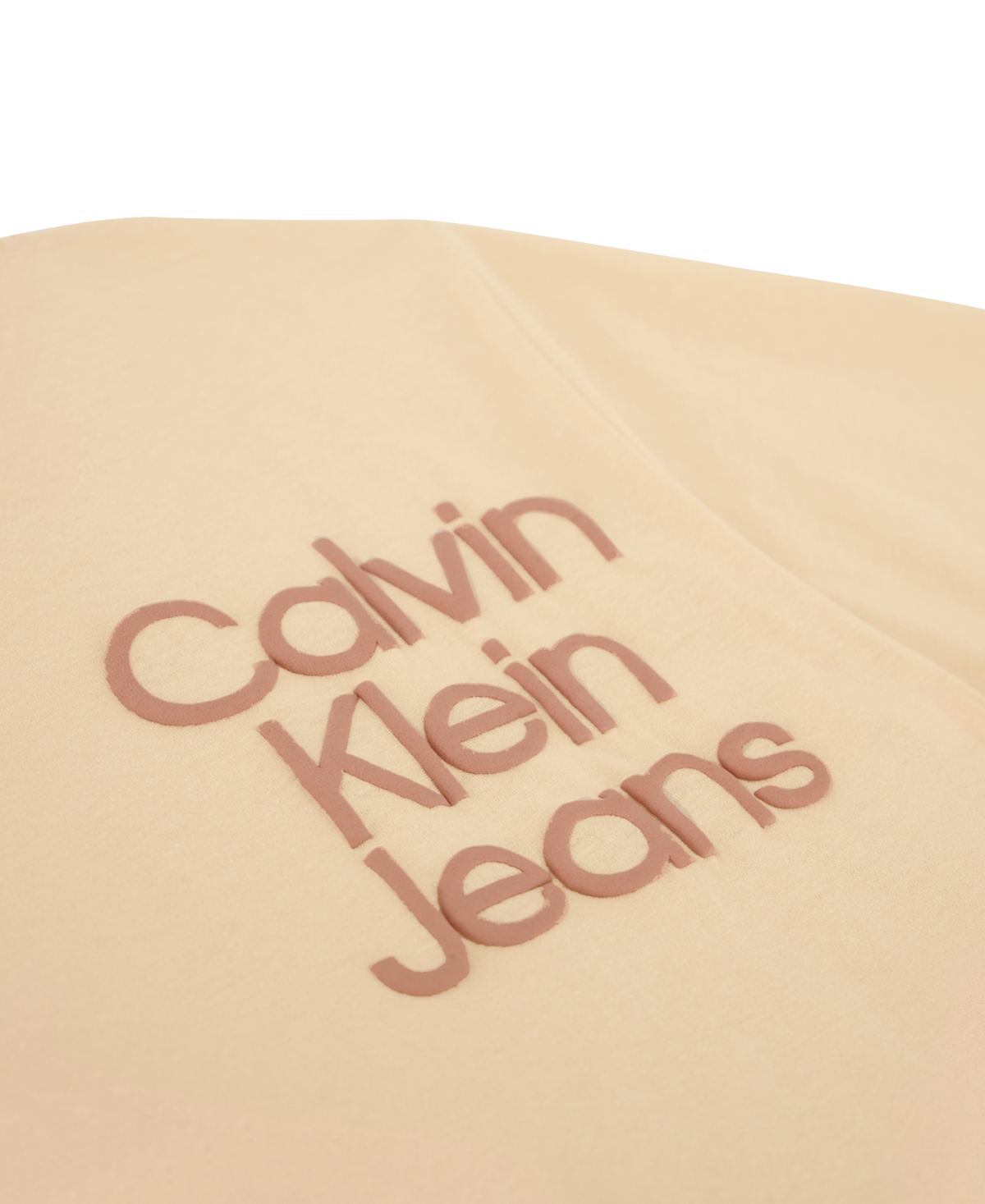 Calvin Klein Big Boys Left Chest Stack Short Sleeve T-shirt
