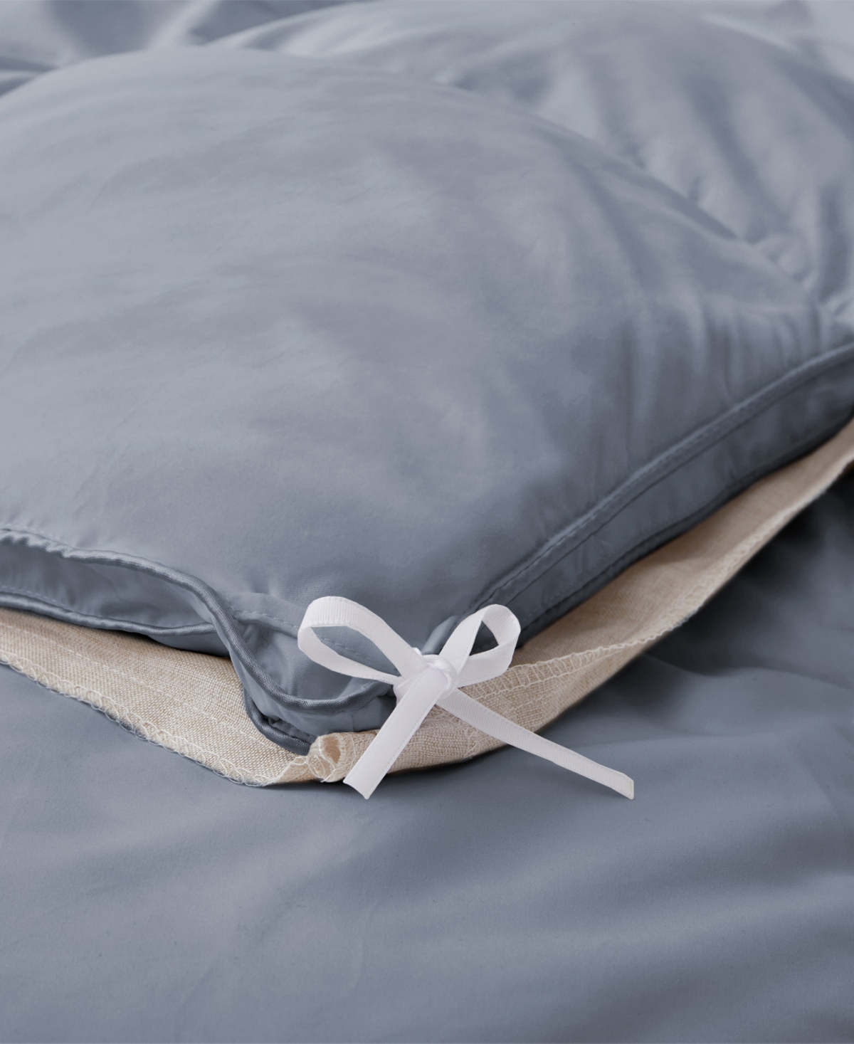 Unikome Heavyweight Goose Down Fiber Comforter, California King In Blue