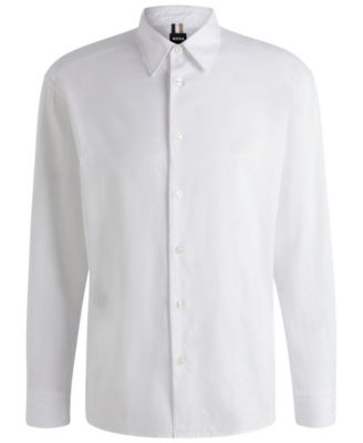 Men's Embroidered Relaxed-Fit Dress Shirt