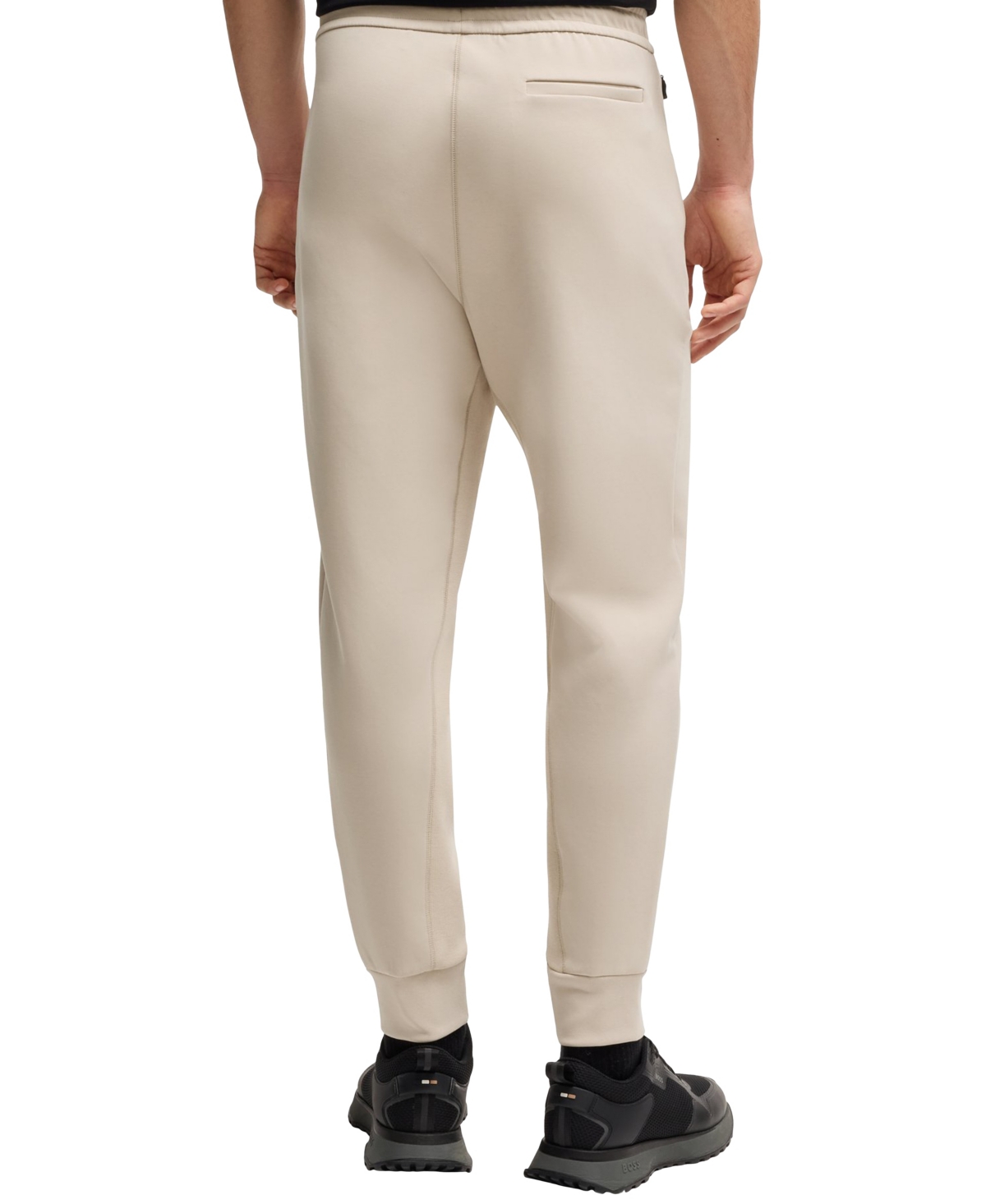 Hugo Boss Hadiko Cuffed Sweatpants In Open Beige