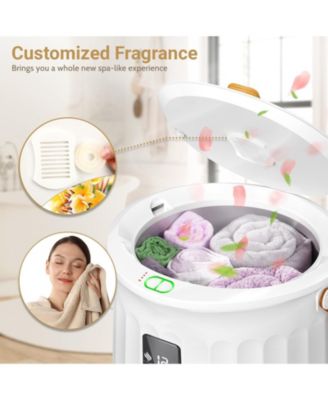 Towel Warmers, Luxury Bucket Towel Warmers for Bathroom with LED Display & Auto Shut Off & Adjustable Timer, Fits Up to Two 40" X 70" Oversized Towels, Blankets, Bathrobes