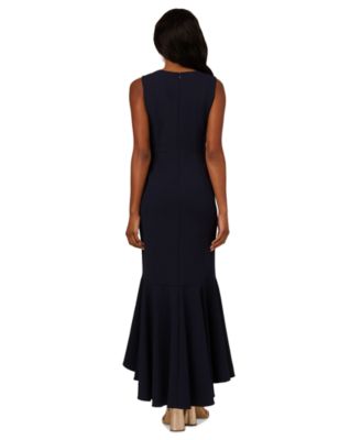 Women's Ruffled V-Neck High-Low Dress