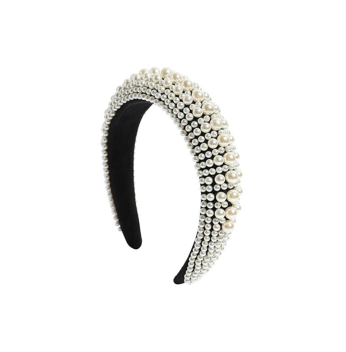 Sohi Cluster Hairband In White