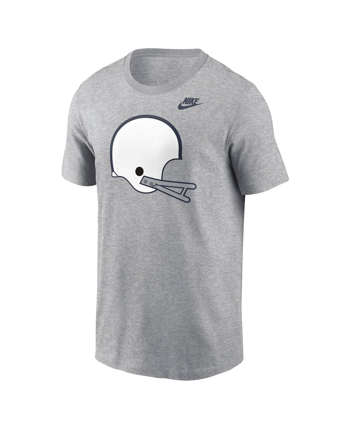 Nike Men's Heather Gray Penn State Nittany Lions Legacy Helmet T-shirt In Gray