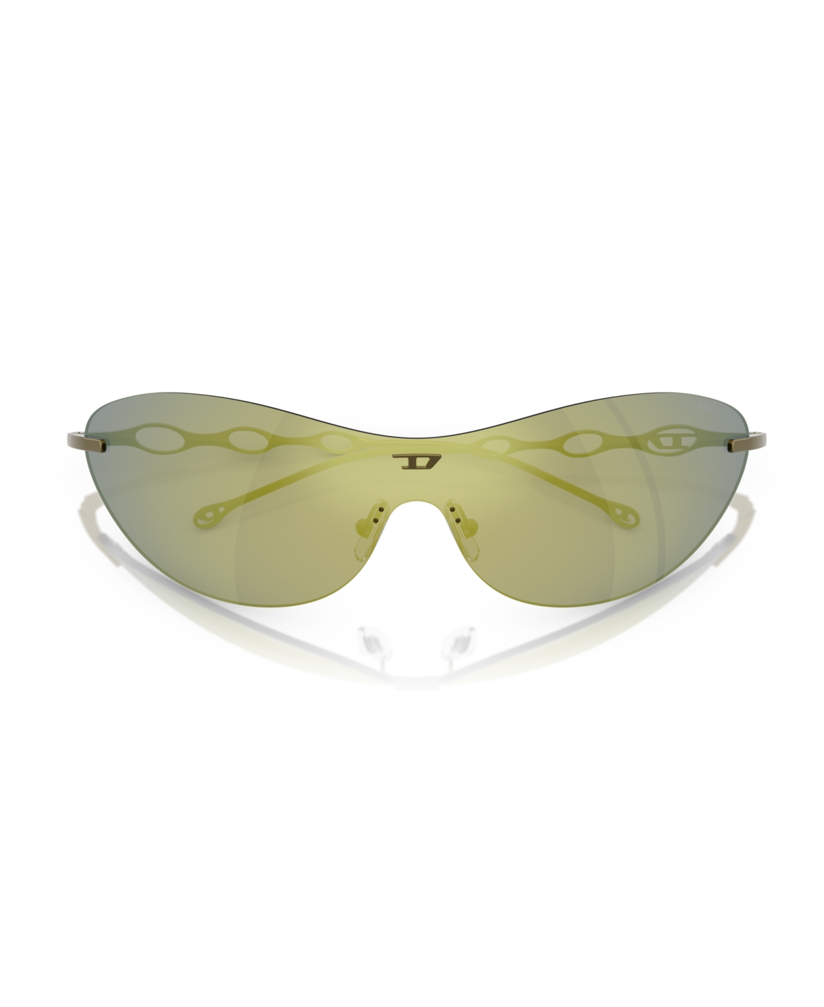 Diesel Unisex Sunglass Dl1006 In Shiny Green