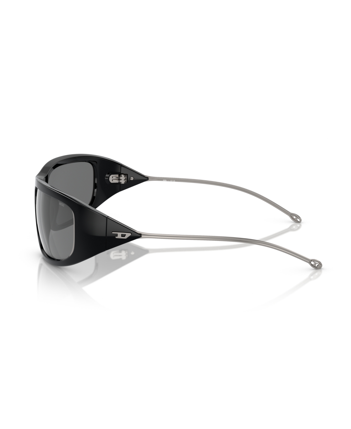 Diesel Unisex Sunglass Dl3001 In Shiny Black
