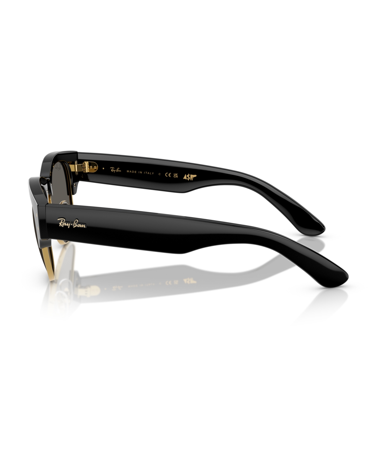 Ray Ban Unisex Mega Clubmaster Sunglasses, Rb0316s In Black On Gold
