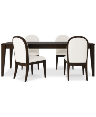Mazen 5-Pc. Dining Set (Table & 4 Curved Side Chairs)