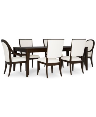 Mazen 7-Pc. Dining Set (Table, 4 Side Chairs & 2 Arm Chairs)