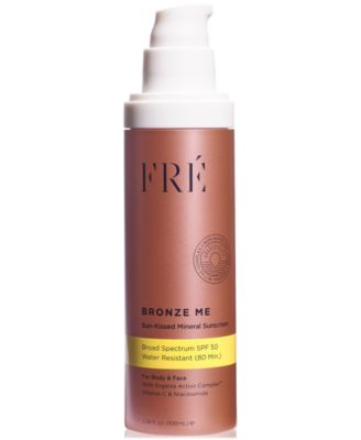 FRE - BRONZE ME Sun-Kissed Mineral Sunscreen SPF 50, 3.38 oz.