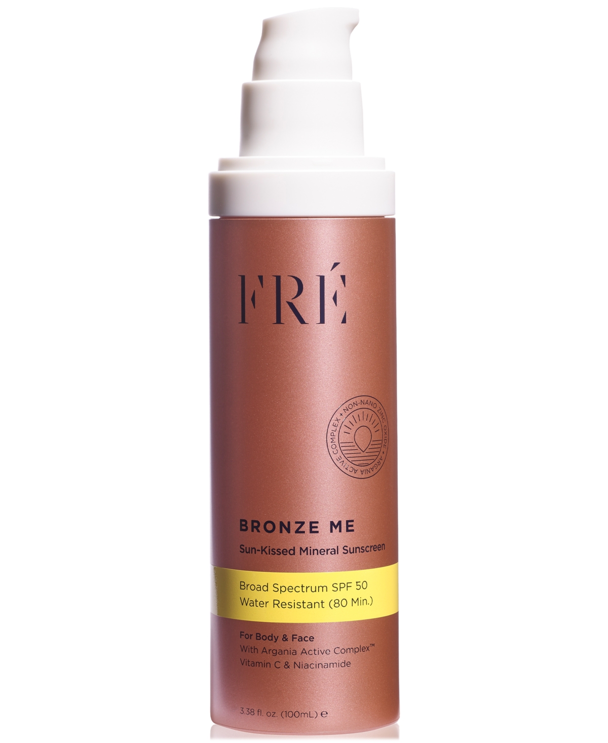 Bronze Me Sun-Kissed Mineral Sunscreen Spf 50, 3.38 oz.