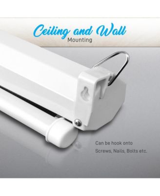 Universal 100-Inch Manual Roll-Down Projection Screen with Surface (59.8" x 79.9")