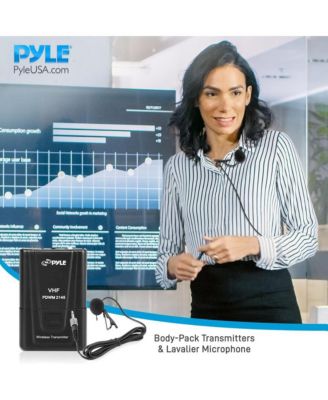 VHF Fixed Frequency with Adjustable Volume Control Wireless Microphone System