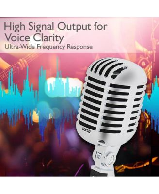 Classic Retro Dynamic Vocal Microphone – Vintage Style with 16' XLR Cable