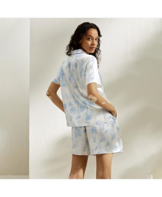 Women's La Terra Short Silk Pajama Set