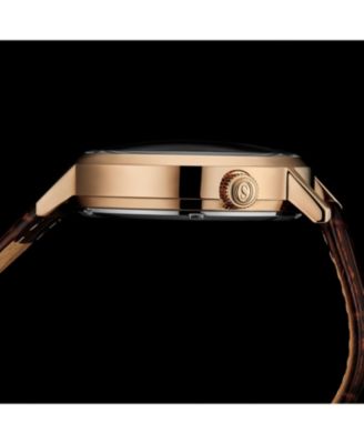 Mens 1021 Quasar Skeleton Automatic 42mm Watch