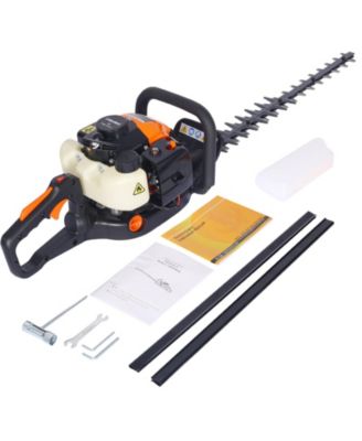  double sided blade 24", recoil gasoline trim blade 26cc 2 cycle gas powered hedge trimmer