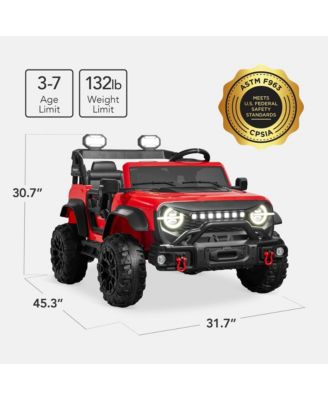 Kids 24V 2-Seater Electric Ride-On Car Truck w/ Parent Control, Bluetooth, LED Lights