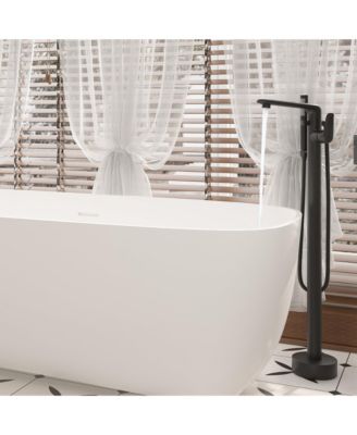 Greenspring Single-Handle 1-Spray Round Rain Shower Faucet Set with Rain Shower Head &amp; Hand Shower  (Valve Included)