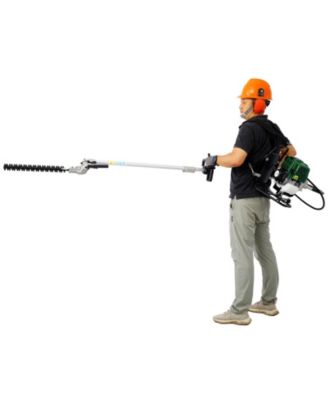 Backpack 4 in 1 Multi-Functional Trimming Tool, 31CC 4-stroke Garden Tool System with Gas Pole Saw, Hedge Trimmer, Grass Trimmer