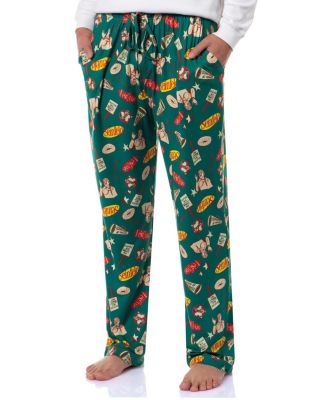 Men's Festivus Christmas Tossed All-Over Print Sleep Pajama Pants