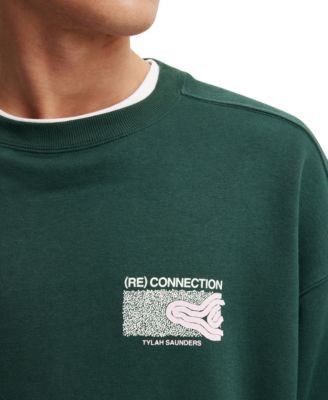 Men's Box Fit Crew Neck Sweater