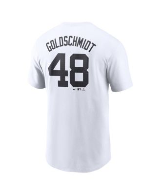 Men's Paul Goldschmidt White New York Yankees Fuse Name Number T-Shirt